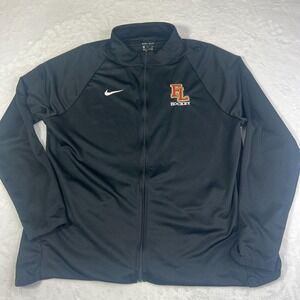 Nike Full Zip Jacket Women's XL Black with Pockets Dri-FIT Faith Lutheran Hockey